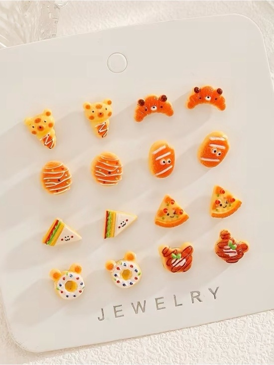 Unbranded Other - Fast Food Themed Stud Earring Set